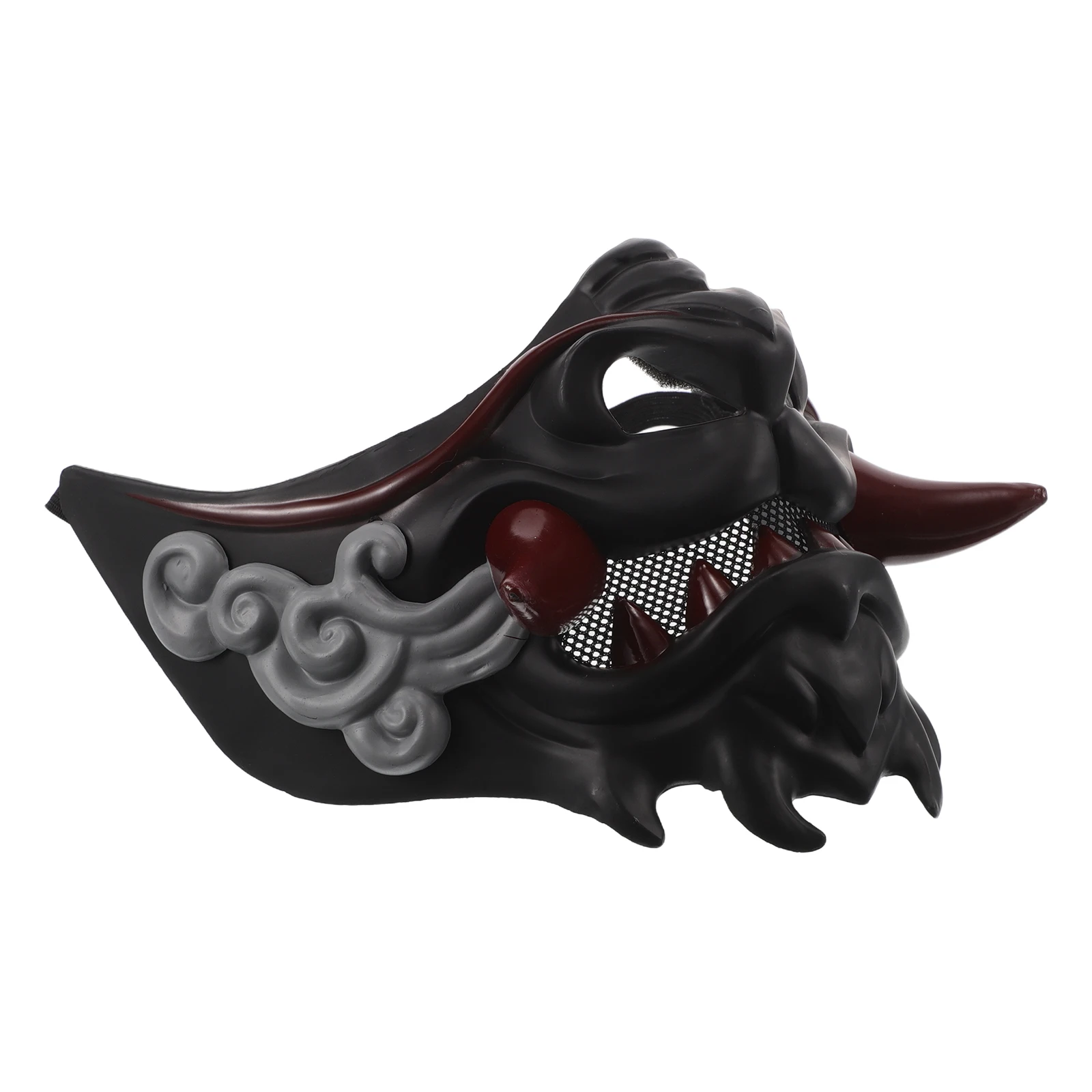 

Cosplay Masks Samurai Face Half Mask Costume Japanese Men Women Party Prop Cool Reusable Stylish Accessories Performance Stage