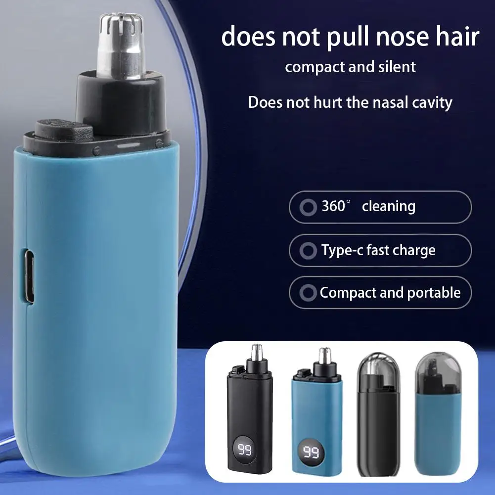 Tondeuse électrique indolore pour les soins du visage, cheveux de l'Antarctique, bord des touristes, tondeuse professionnelle, chargement USB, lavable, D1I8