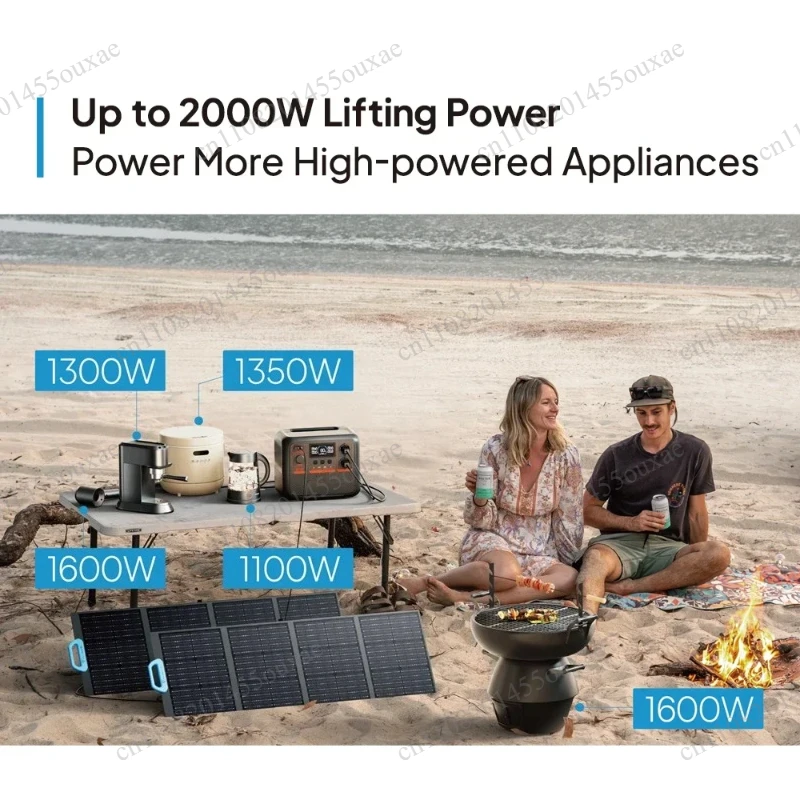 

For 1000W 864Wh AC70P Portable Solar Generator All In One Solar Generator Lithium Battery
