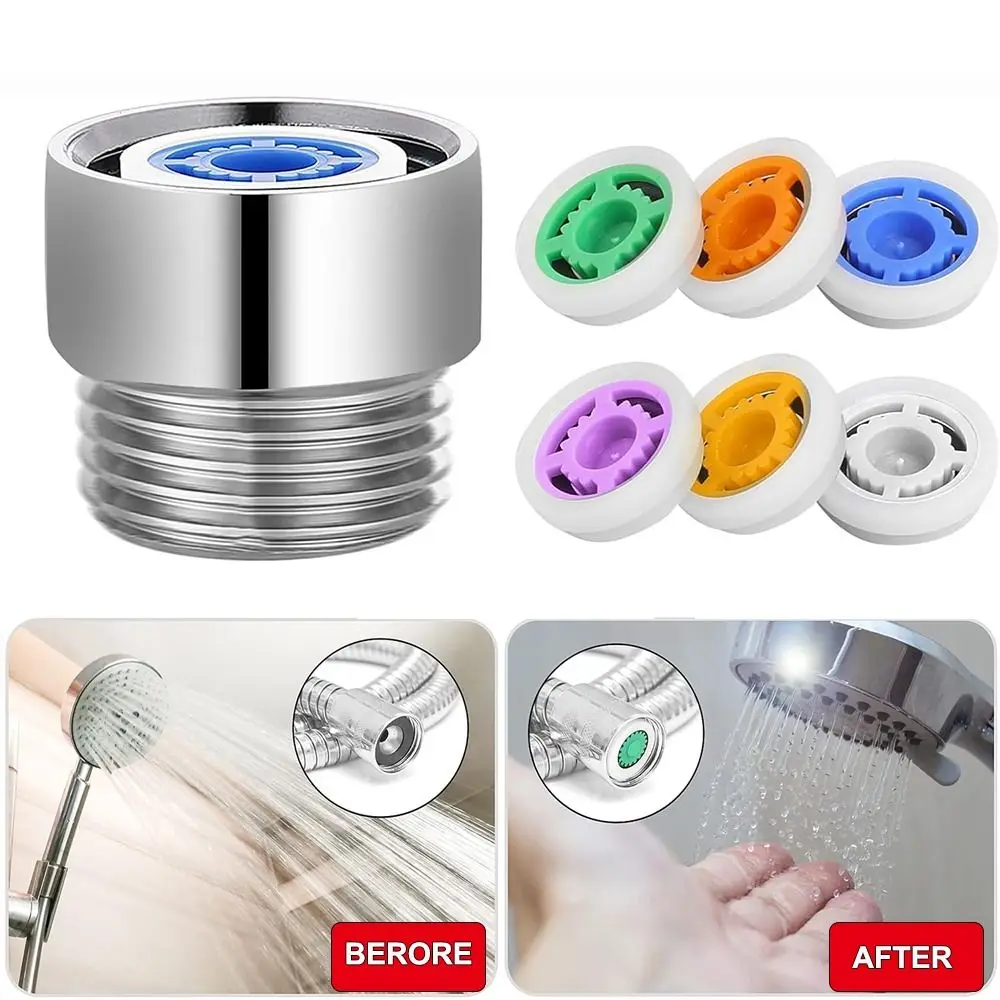 Bathroom Accessories Plastics Shower Head Restrictor Shower Flow Reducer Shower Head Limiter Handheld Shower