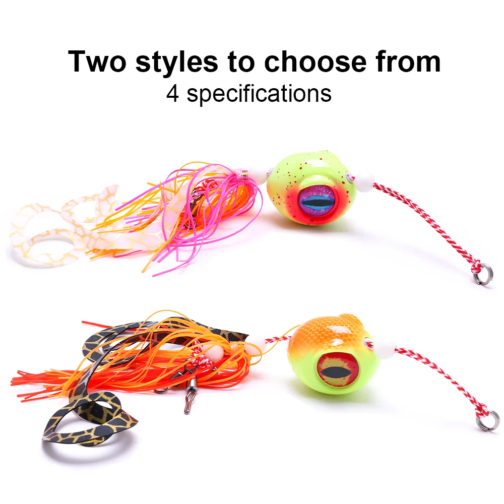 Kabura Jig Head con falda de goma Tai Snapper – Señuelo de Jigging - imagen 5