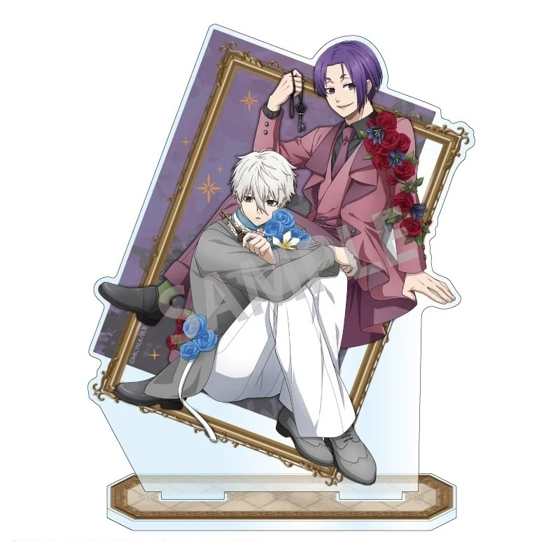 BLUE LOCK 15cm Acrylic Stand Keychain Bloomed Flower Series Meguru Bachira，Yoichi Isagi Desk Decor Birthday Gift