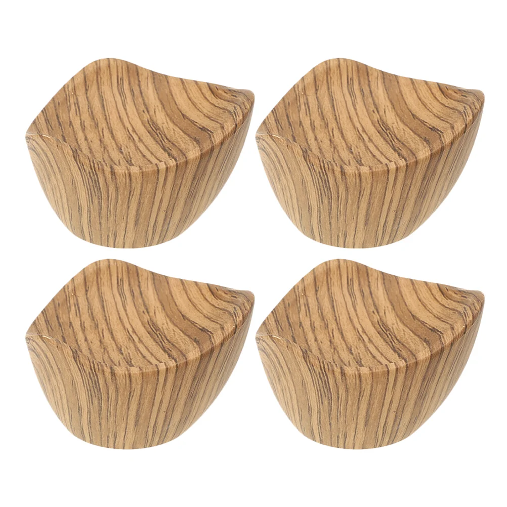 

4 Pcs Wood Grain Pot Lid Handle Cookware Caps Knob Glass Handles Knobs Bakelite for Pots Replacement