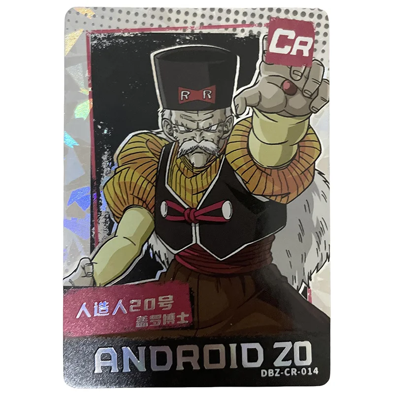 Anime dragon ball cr cartões colecionáveis frieza rei célula fria piccolo yamcha android 18 bulma bejita brinquedos para meninos presentes de aniversário