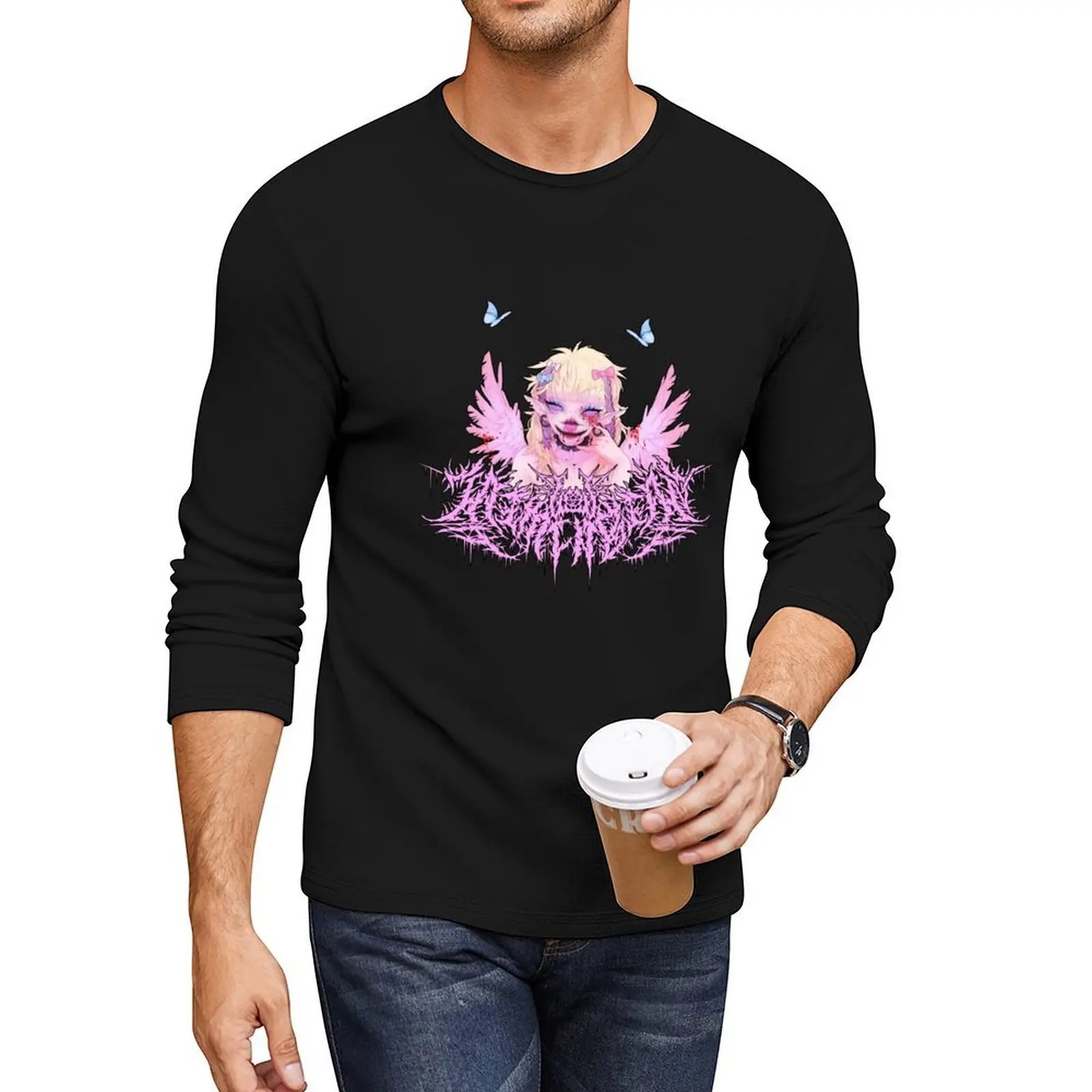 تي شيرت Unna Press Jázmín Becan Merch Jázmin Becan Baby Core Jázmin Becan تي شيرت طويل رائج تي شيرت مضحك تي شيرت رجالي تي شيرت