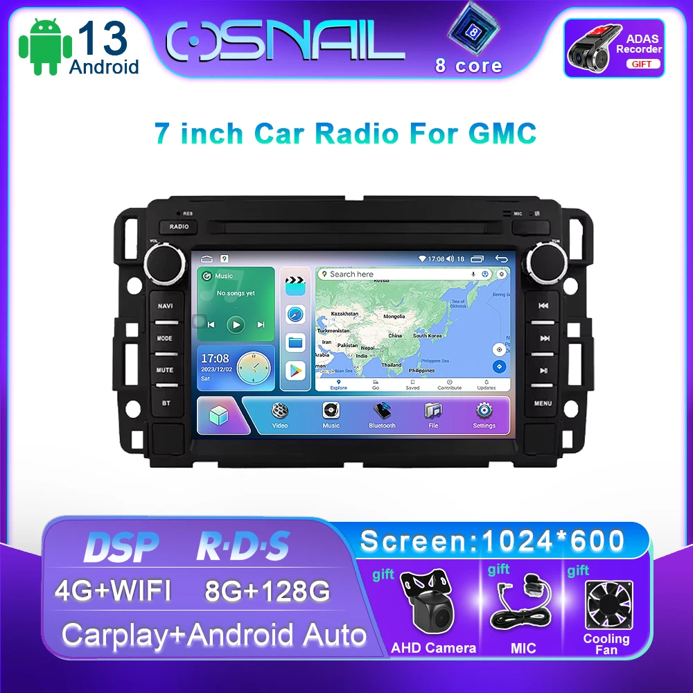 Android Car Radio For Chevrolet Silverado GMC Sierra Impala Traverse Avalanche Express Yukon Acadia Savana Multimedia Player GPS