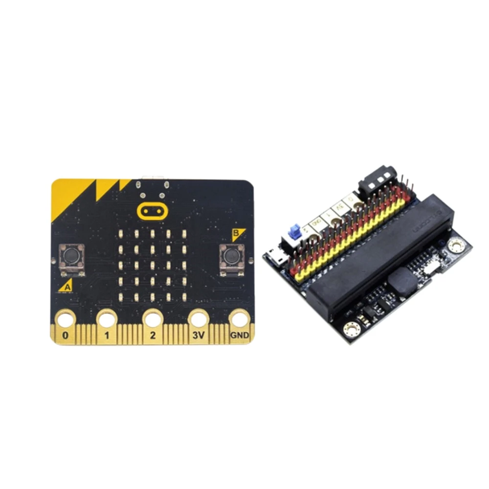 

BBC Microbit Go стартовый комплект с MicroBit BBC IO V2.0 Плата расширения DIY проектов программируемая обучающая макетная плата