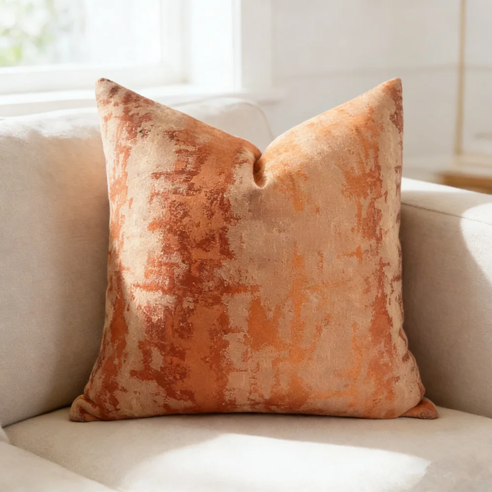 Tactile Soft Cushion Cover Abstract Fashion Woven Modern Sofa Chair Designer Home Decorative Pillow Case 45x45cm 1 Piece Pack