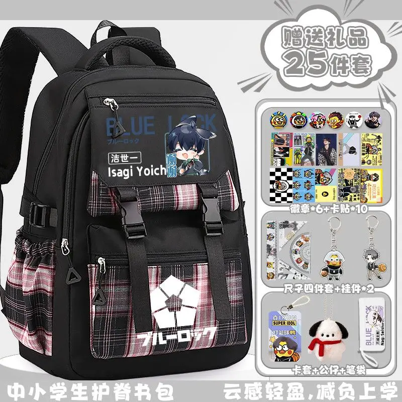 2025 لعبة BLUE LOCK Anime Cos Isagi Yoichi Kunigami Rensuk Bachira Meguru Ranze Kurona إلخ. هدية حقيبة ظهر Sweet Campus للجنسين