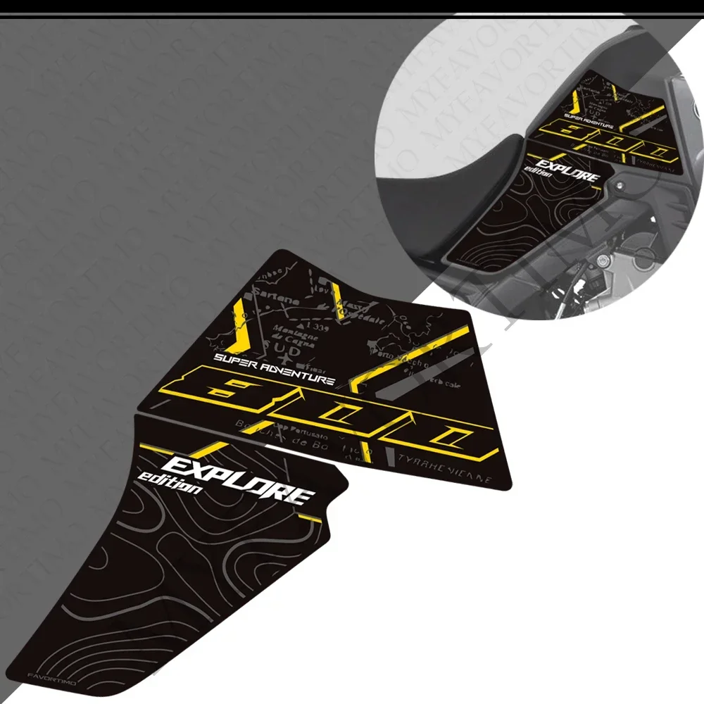 Super Adventure RALLY  Tank Pad TankPad Side Grips Gas Fuel Oil Knee Protector Stickers Decals  For Kove 800X Pro 2025 2026