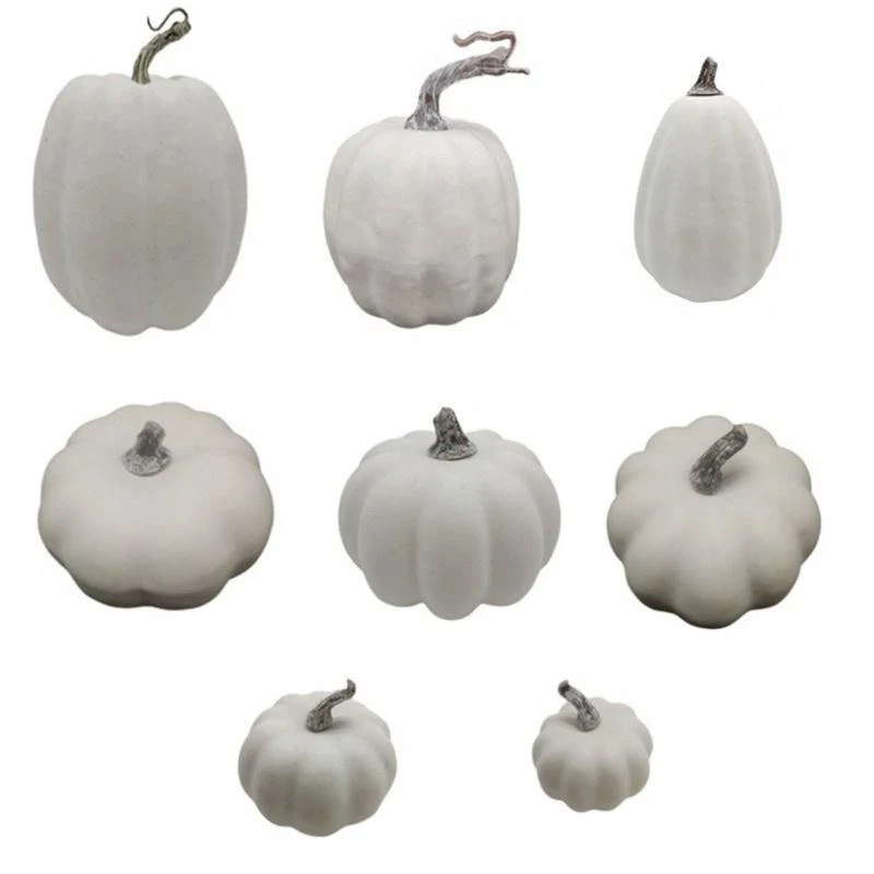 

7Piece Gold Pumpkin Harvest Decoration for Autumn Thanksgiving Halloween 15UB