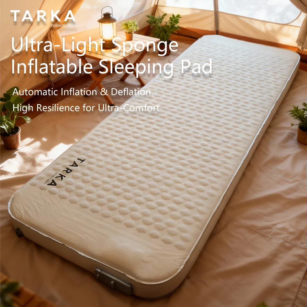 

TARKA Smart Camping Equipment Idea 200x75cm Self Inflating Sleep Pad 10cm Thick Portable Camping Mat for Backpacking