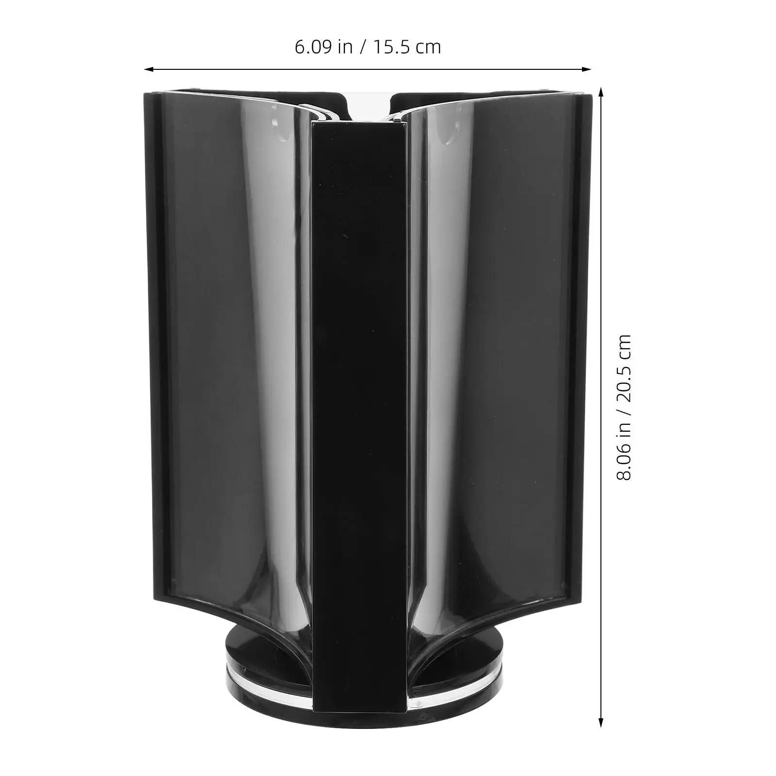 หมุนตารางการ์ดผู้ถือป้ายอะคริลิคจอแสดงผลที่ชัดเจนStเมนูการนําเสนอผู้ถือบัตรพลาสติกอเนกประสงค์เชิงพาณิชย์ใช้งานง่าย