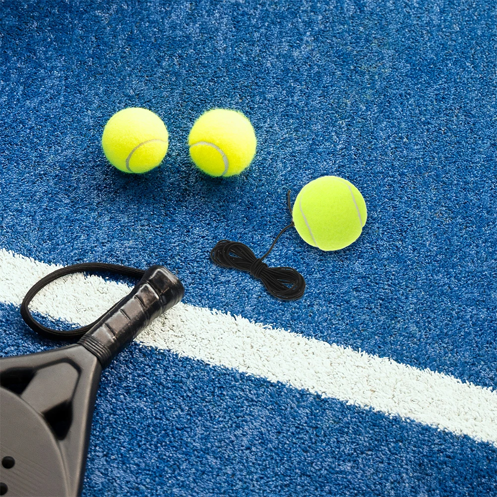 

3 pcs Tennis Trainer Rebound Balls Portable Practice Equipment for Single Player Tennis Training Beginner Friendly Durable