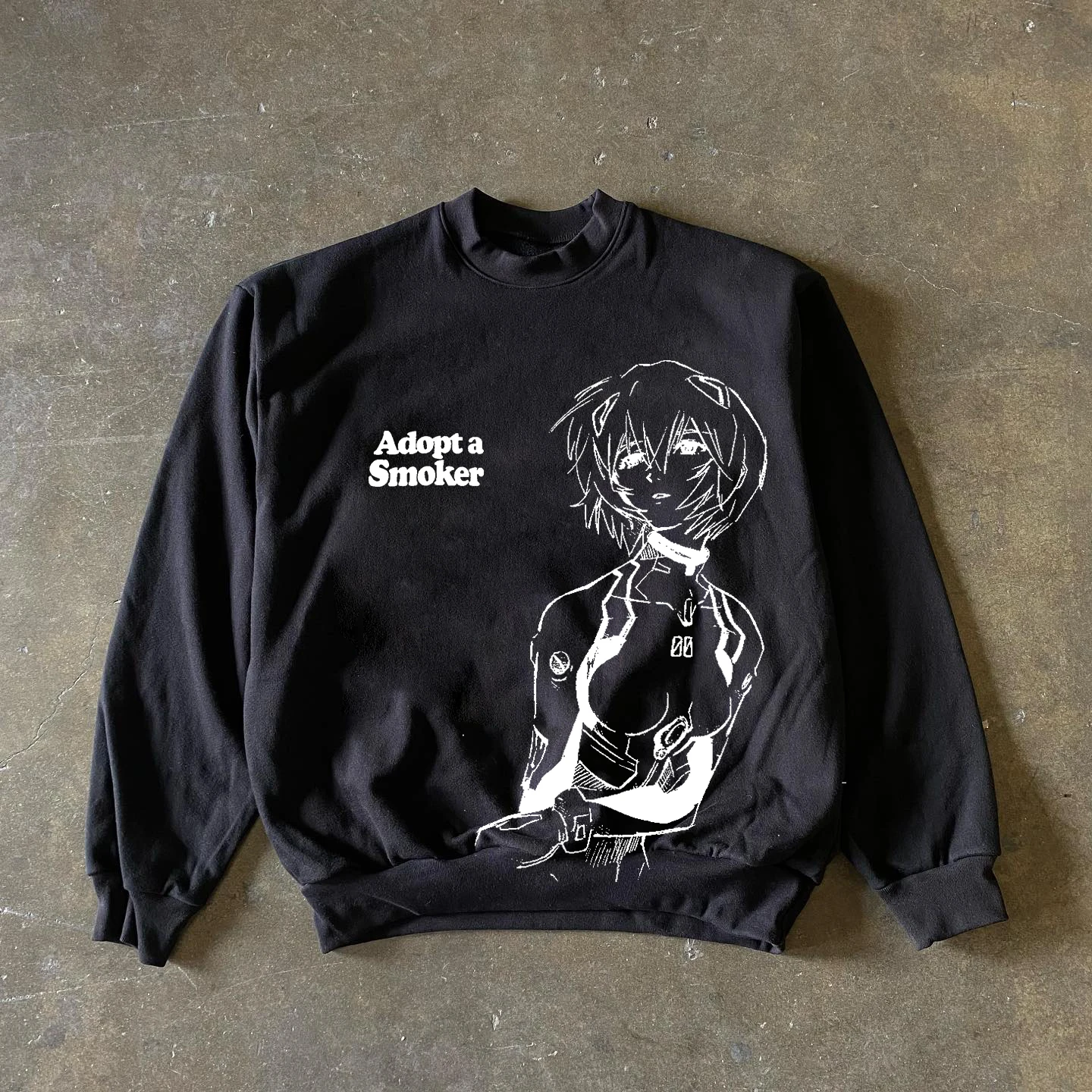 Heavier than Life 450g Anime Sexy Little Man round Neck Sweatshirt Versatile Couple Matching Studio Wang's Quality Wear