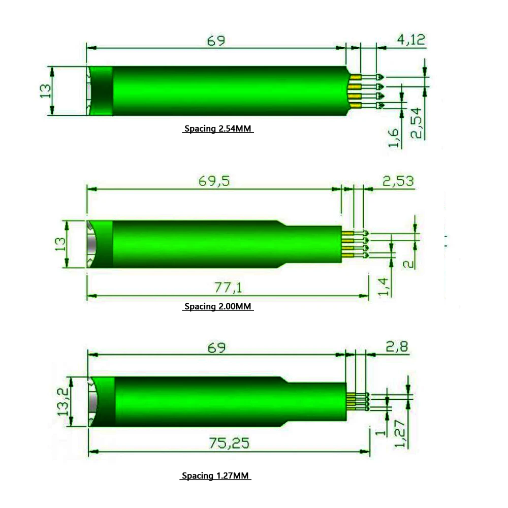 Imagem -02 - Suporte de Teste Pcb Burning Probe Fixture Burn Clip Stm32 Stc Braço Jtag Debug Program 2.0 mm 2p 3p 4p 5p 6p 8p Agulha Mola