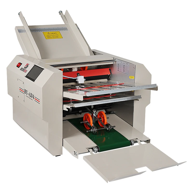 BY-A3/4 Touchscreen Fully Automatic Folding Machine High Productive Big Touch Screen Counting Paper For Office