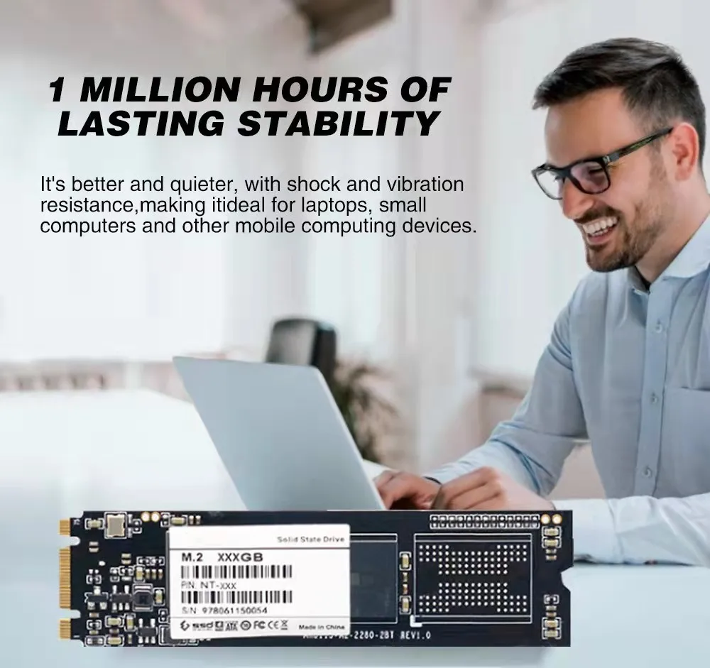 M.2 for NGFF SATA 3.0 Solid-state Drives  High Speed Transmission  Capacity Expansion and Upgrading  1TB 2TB 512G