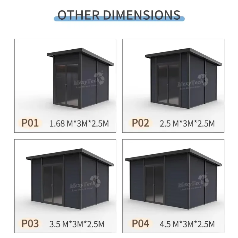 

Hot Sale Plastic Wood Small Sheds Outdoor Plastic Storage Shed Casa Prefabricada Modular Barata Prefabricated Hause