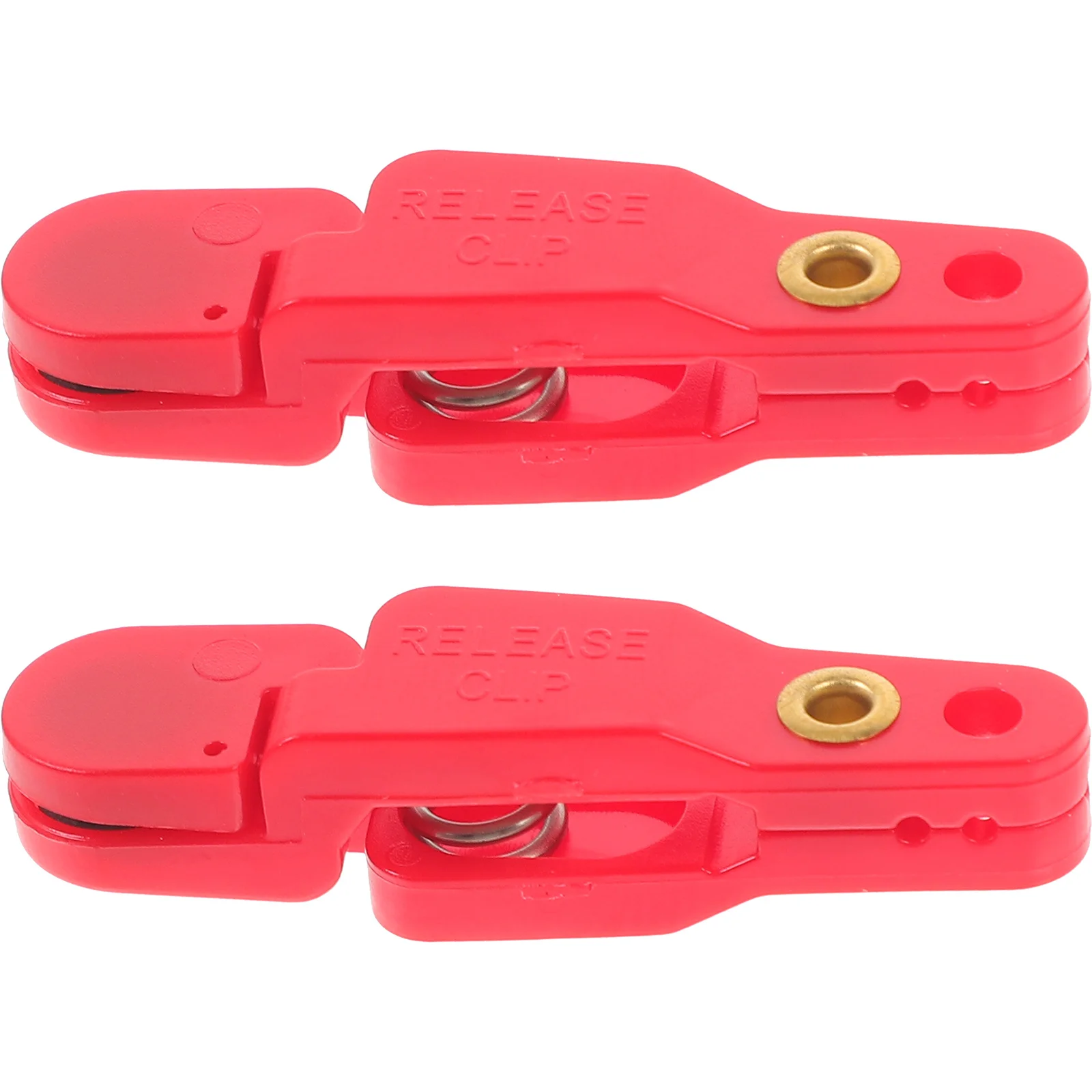 

2Pcs Heavy Tension Release Clamp Padded Design Fishing Line Separator Clip for Planer Board Trolling Snap Key Ring Attachment