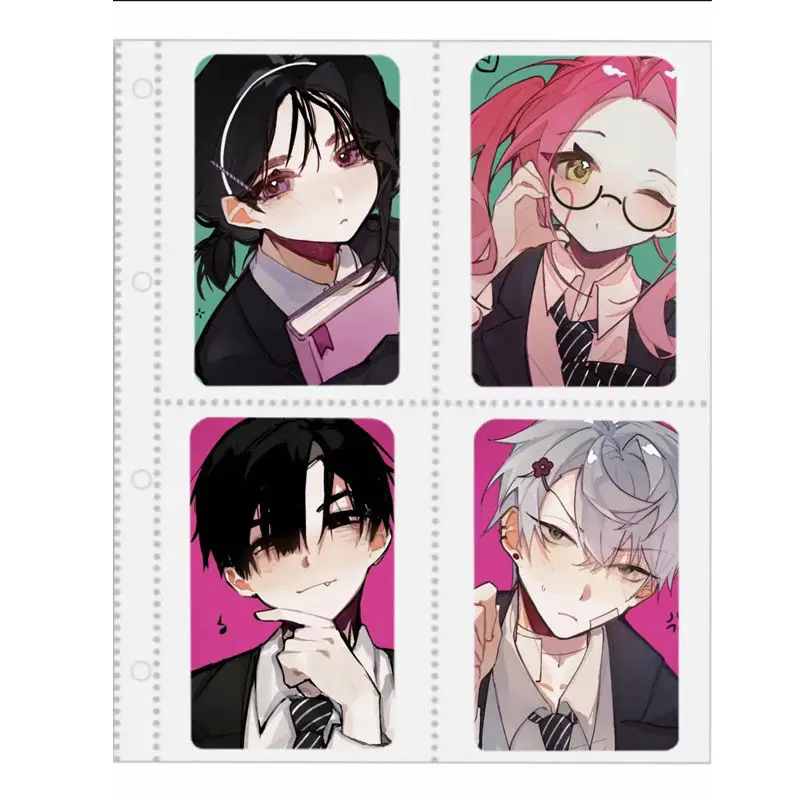 4PCS Anime ALIEN STAGE Till Ivan Mizi Luka Cosplay Photo Card Small Card Students Stationery Collect Birthday Gifts