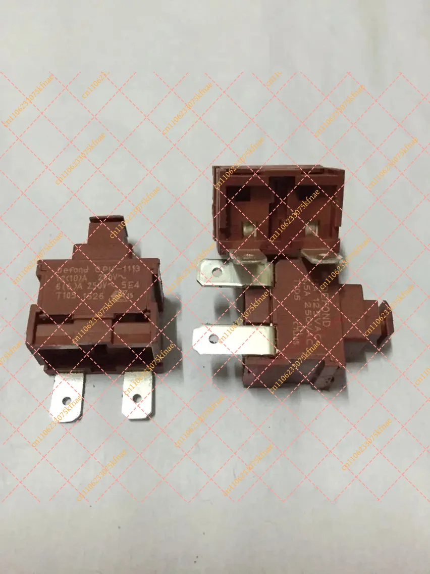 5PCS/lot DEFOND CPU-1113 Button Switch 6.5A 250VAC 2-Foot Lock Micro Switch for Industrial Control