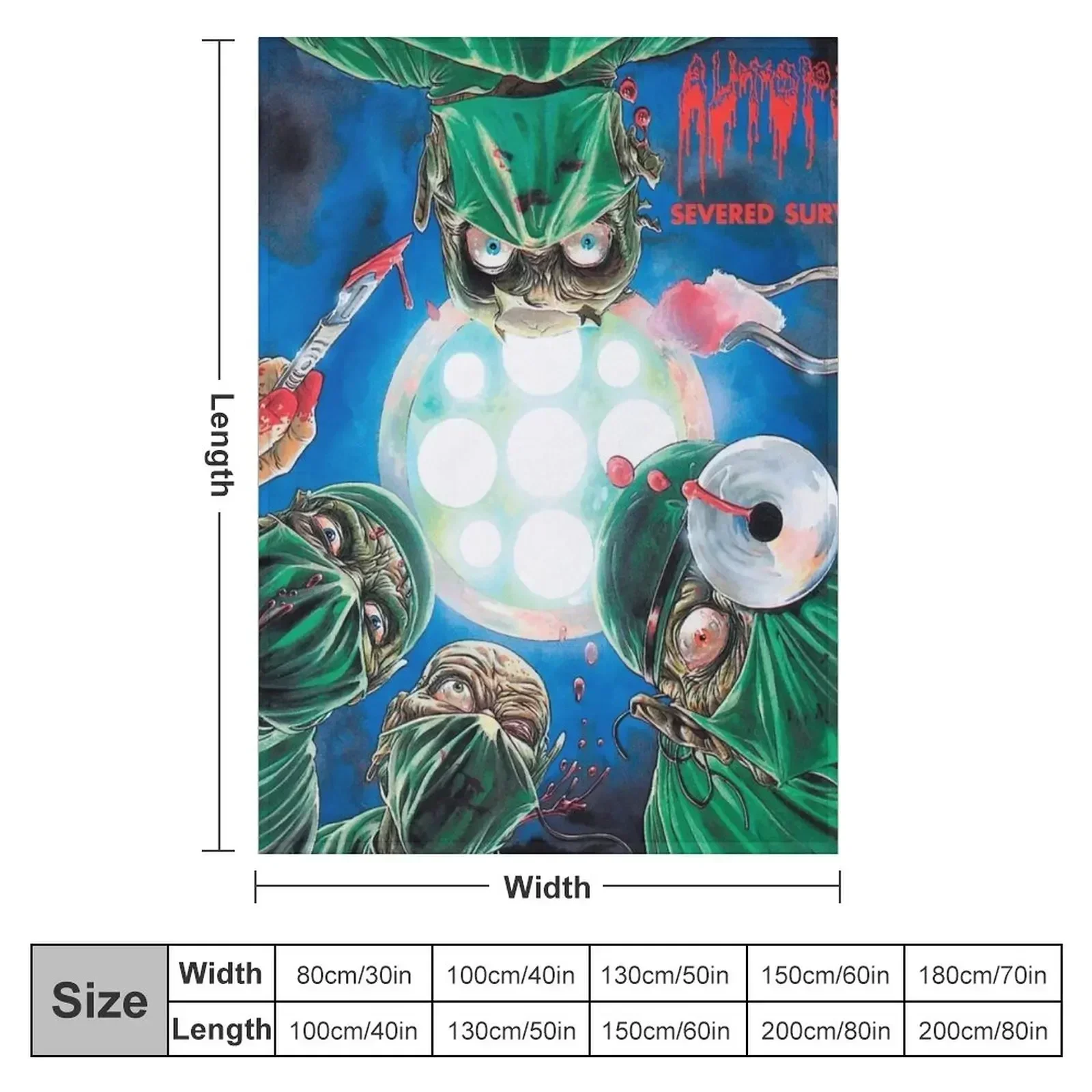Severed Survival - Autopsy Throw Blanket Soft Plaid Decorative Beds Baby Sofa Quilt Single Tourist Blankets