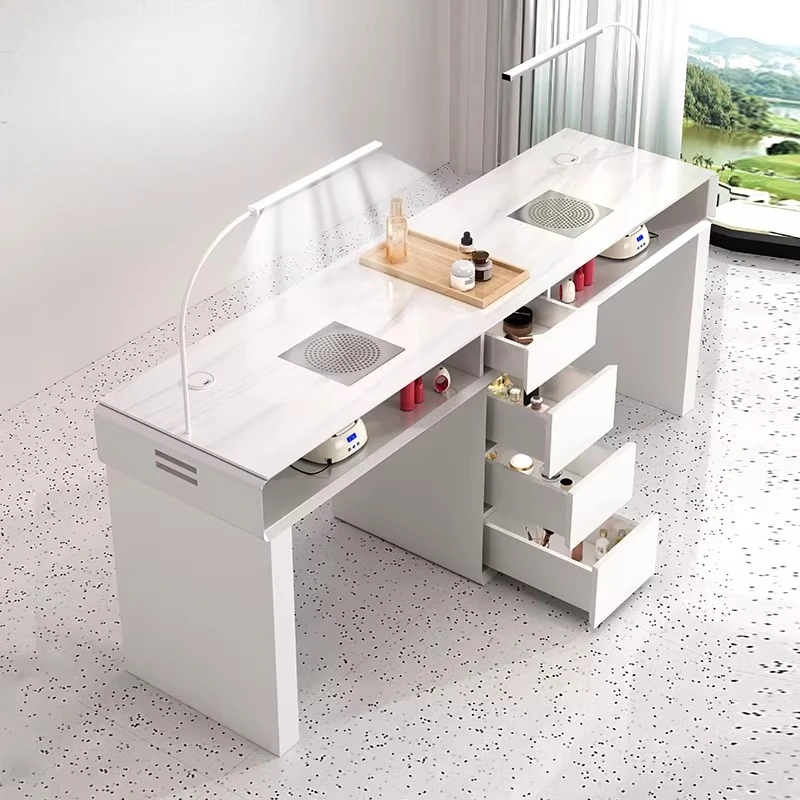 

Multifunctional Nail Tables Economical Luxury-style Marble Nail Tables Chinese Commercial Furniture Tavoli Ungueali ZY40MJZ