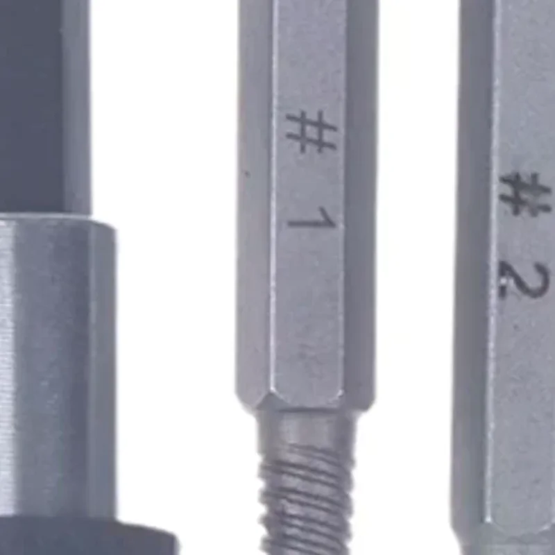 

6-компонентный экстрактор винтов со сломанной головкой, скользящая резьба, экстрактор сломанной резьбы, электрический инструмент для снятия шестиугольной ручки