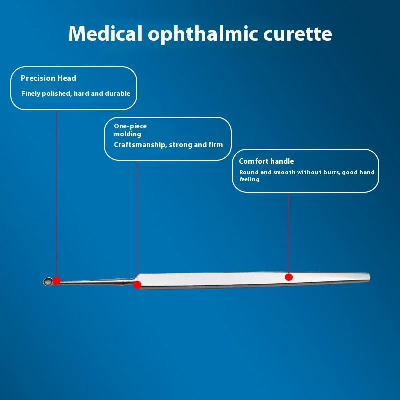 현미경 안과 기구 부드러운 사마귀 긁기 스푼, 이중 마이봄선 긁기 스푼, 피부 수술 사마귀 화장품