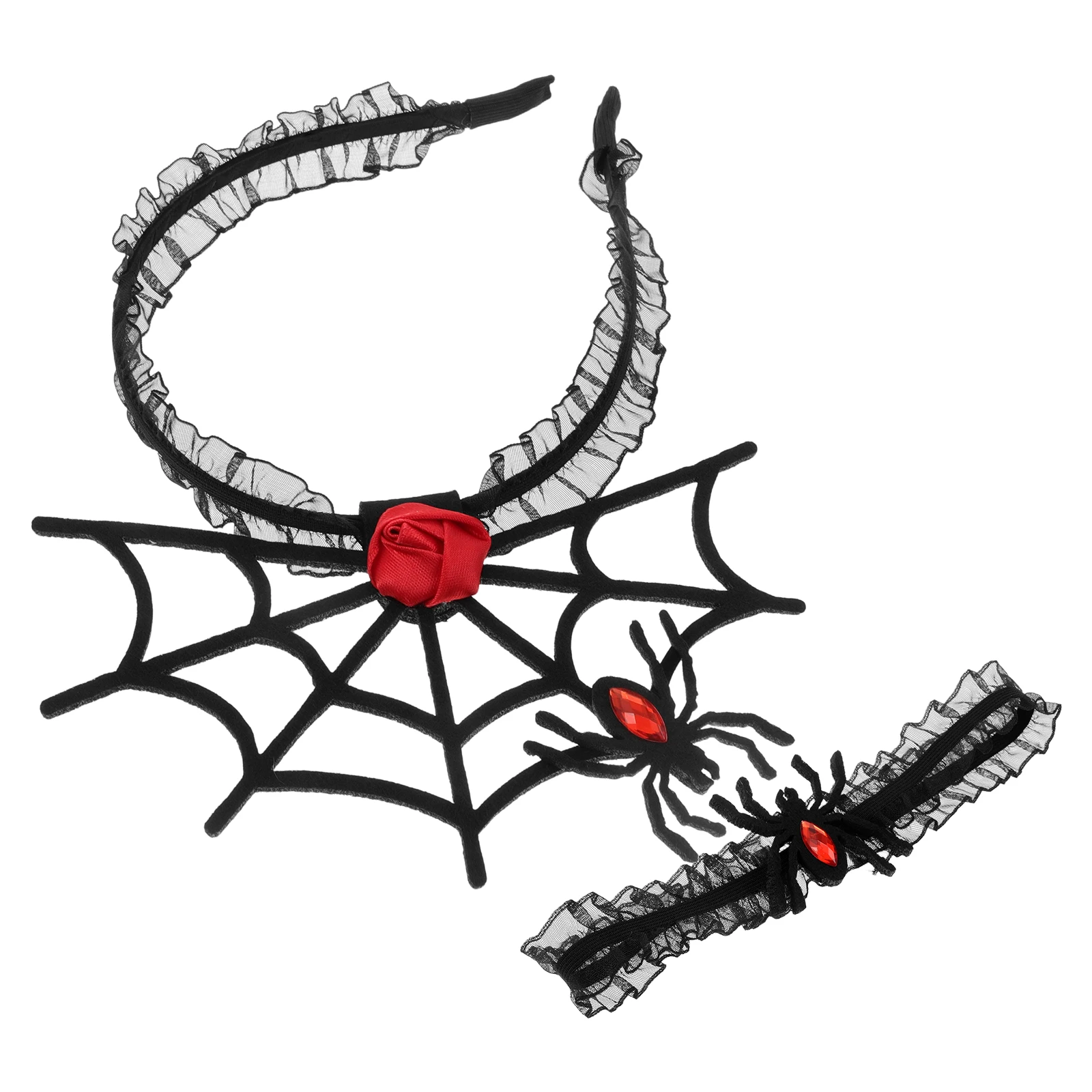 

Halloween Decoration Set Cosplay Prop Supplies Cute Headband Costume Festive Spider Hair Hoop Fancy Dress