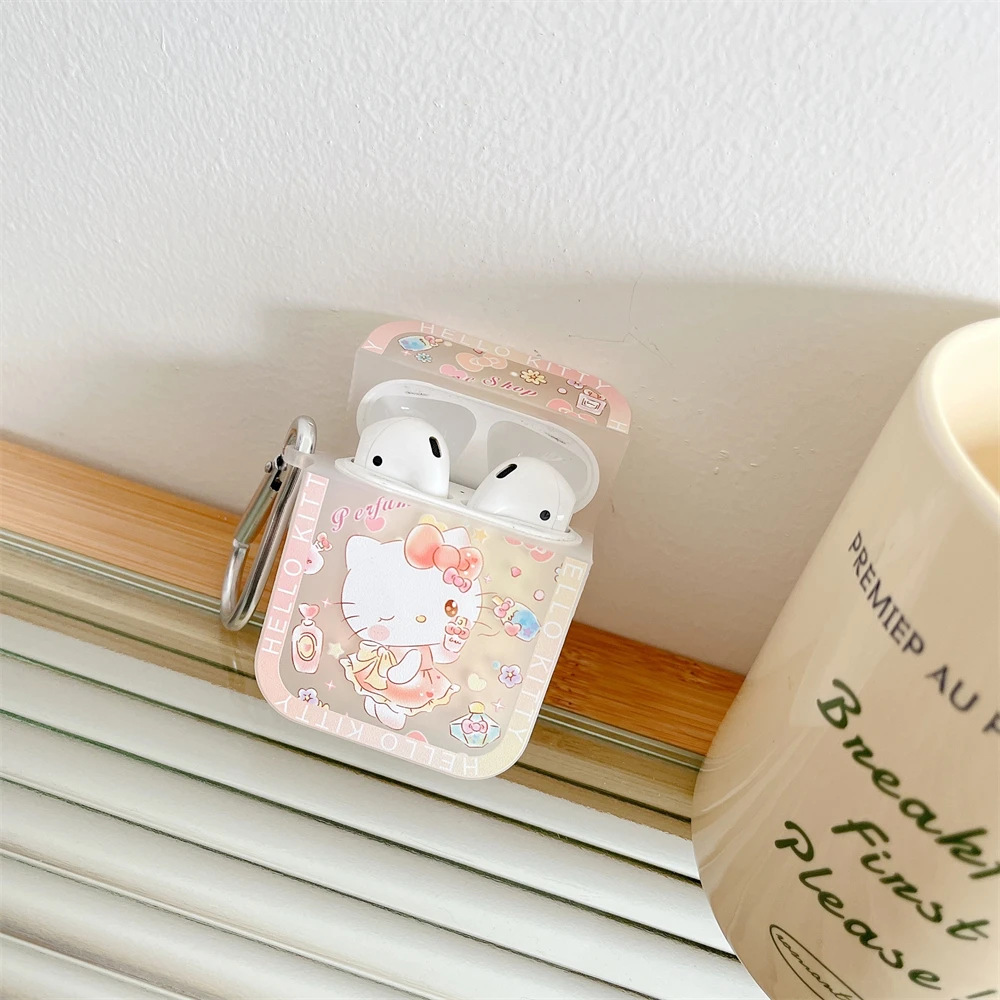 Sanrio Hello Kitty Kuromi My Melody Cinnamoroll Earphones Case for Apple AirPods Air Pods 1 2 3 Pro Cute Cover Headphone Box Bag