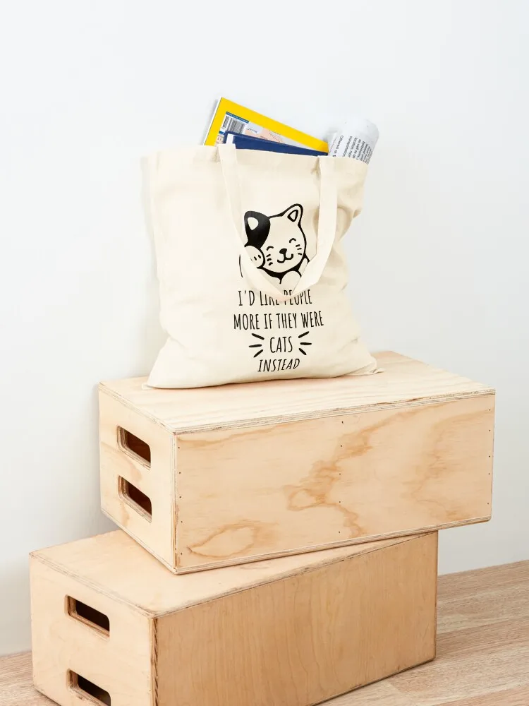 أستطيع أن أشخاص أكثر إذا كان قططًا بدلاً. حمل حقيبة الحقائب البيئية حقائب قماش حمل حقيبة الرجال شنطة هدايا