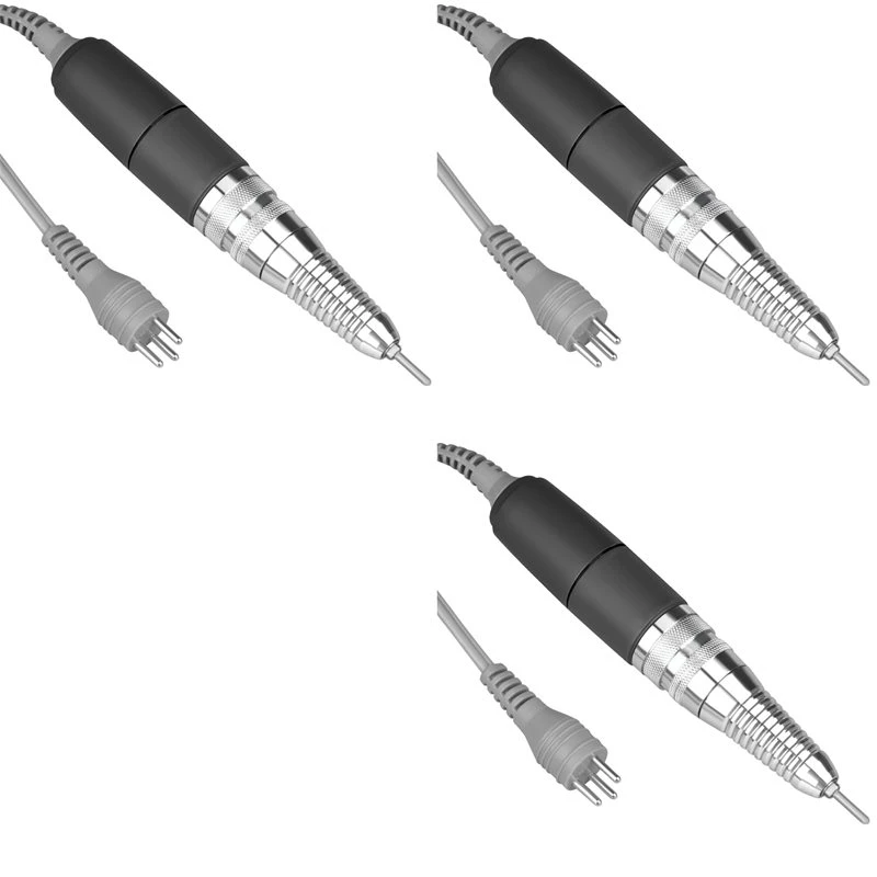 AB68 3X Nail Drill Handpiece For UP200 Machine, 35000RPM Professional Electric Nail File Handle Replacement 3 Pins, Low Noise