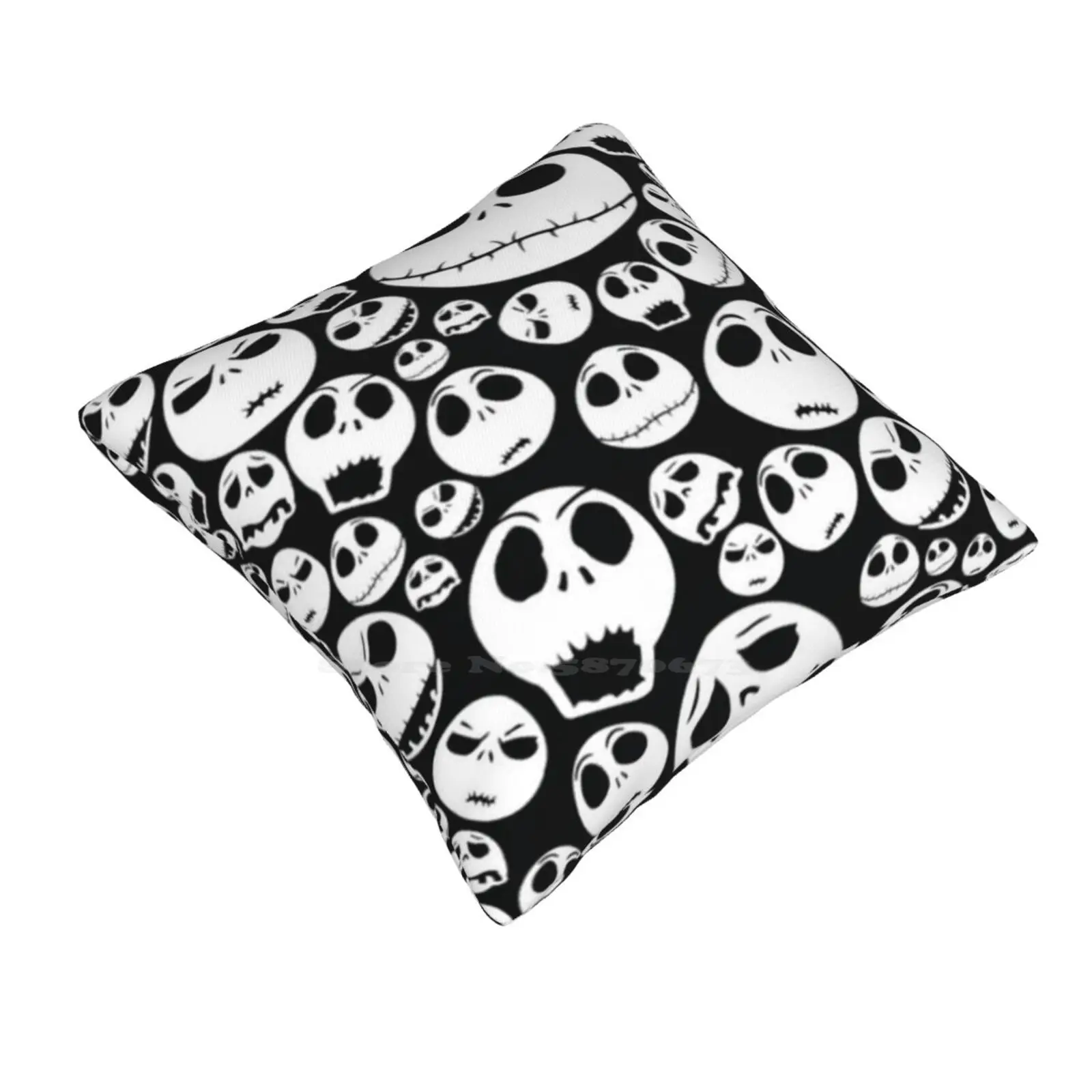 Pillowslip Pillowcase Halloween Tim Burton Skeleton Black Jack And Sally Pop Culture Funny Pumpkin King Cartoon Fanart Goth