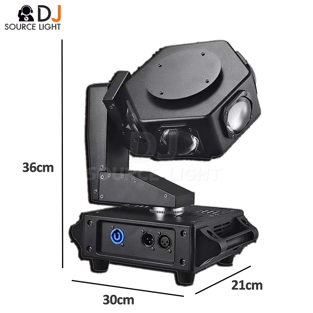 Imagem -03 - Rgbw Led Moving Head Light Beam Ufo Strobe Efeito Rotativo Dmx512 dj Disco Party Clube Show Efeitos de Palco 6x40w Novo