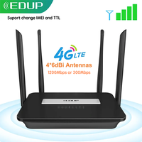 EDUP 4G LTE Router 1200Mbps or 300Mbps Home Hotspot 4G WiFi Router RJ45 WAN LAN WiFi Modem 3G/4G Wireless CPE With SIM Card slot