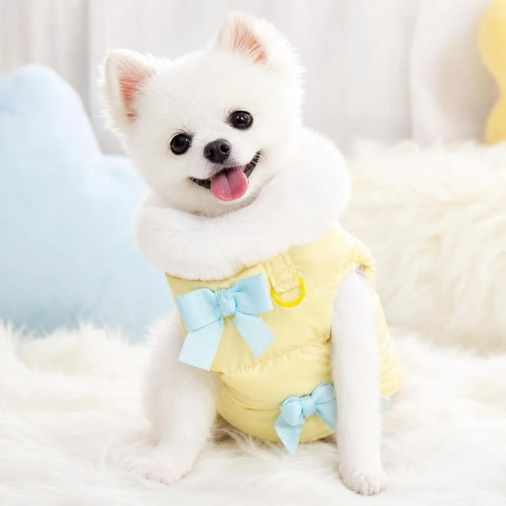 Fashion Winter Dog Warm Clothes Lining Windproof Dog Hiking Jacket Thickened With R-ing Dog Bodysuit for Small Medium Dog