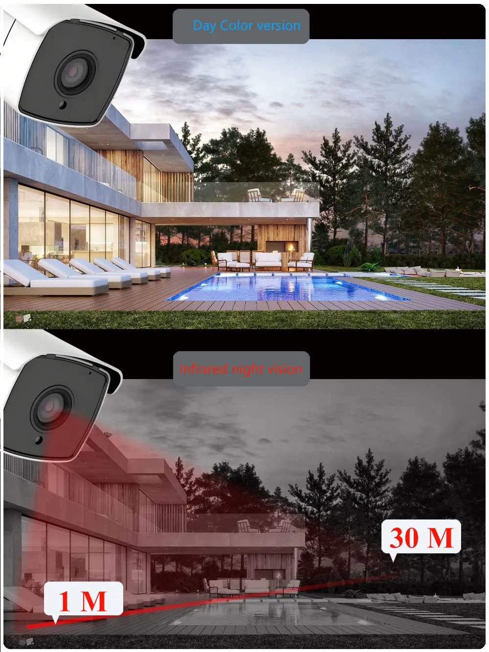 C-R UHD 4K 8MP 5X Optical zoom Surveillance Vedio Security Камера POE Kit Two Way Audio IR Night Version 8CH 4K POE NVR Kit