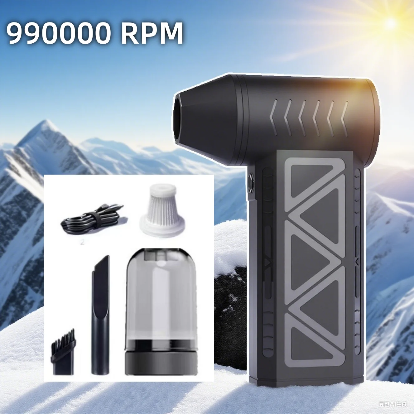 

Xiami Wireless 990000RPM Violent Turbofan Vacuum Cleaner Powerful Air Blower Type-C Charging Brushless Turbo Jet Blower For Car