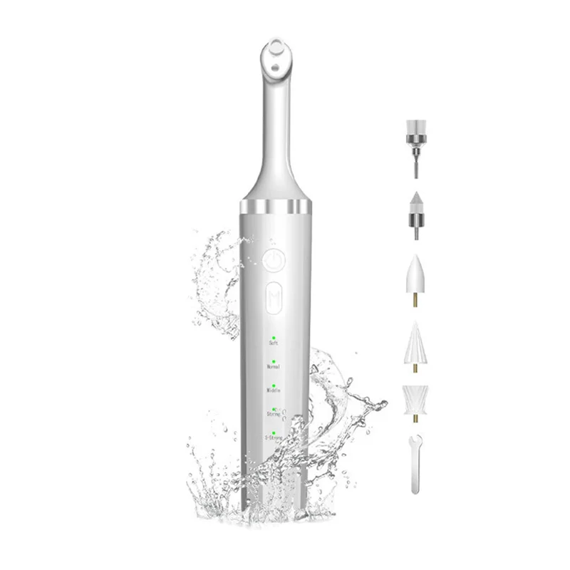 

【RECOMENDAR】Teeth Cleaner Tools With 5 Brush Heads 5 Speed Modes LED Light And IPX6 Waterproof Tooth Teeth Polisher Polishing Ki