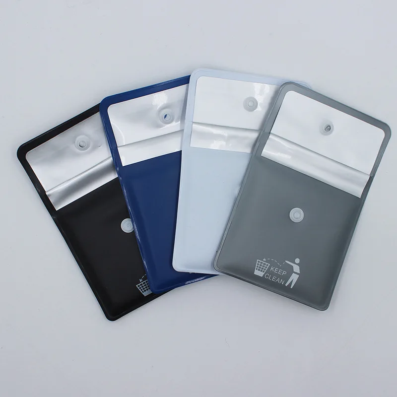 4pcs Random Color Creative Portable Practical Outdoor Travel Cigarette Butt Disposal Bag Car Accessory Necessity view 4