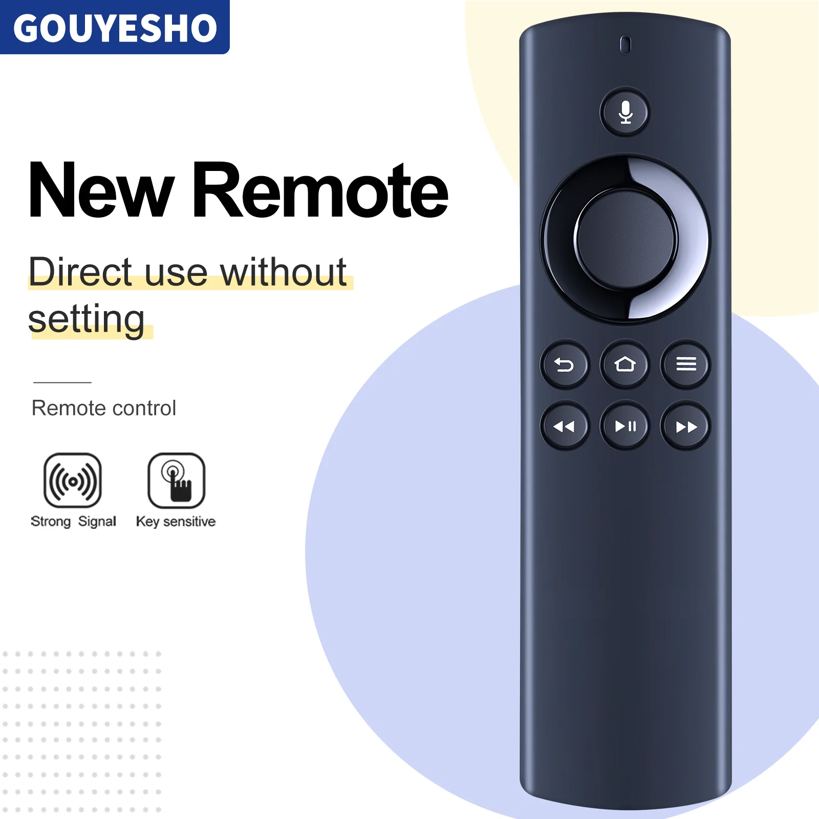 DR49WK B PE59CV Voice Remote Control for Smart Stick(2Nd Gen/3Rd Gen/Lite/4K)For Smart TV Cube