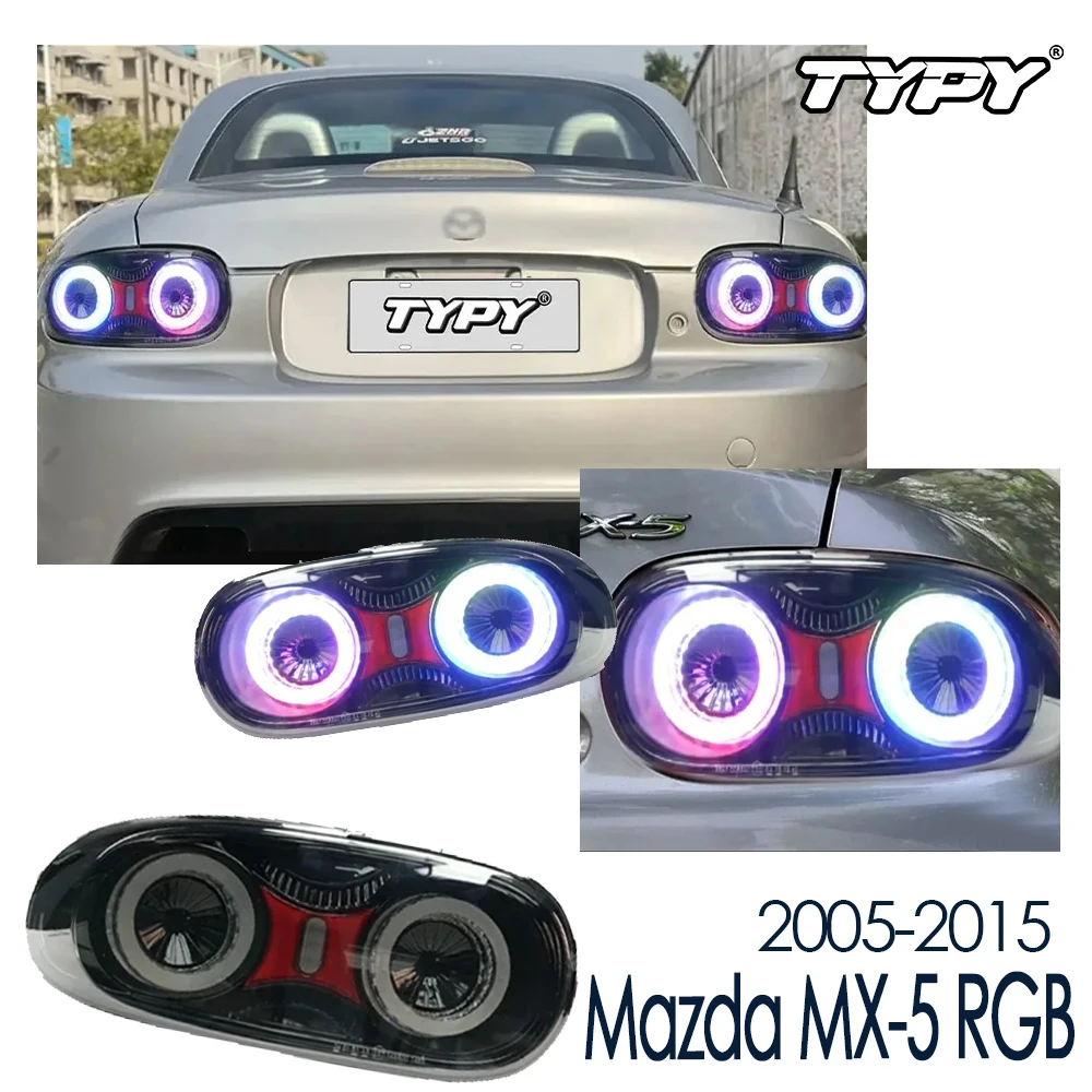 

TYPY Car Taillights For Mazda MX-5 RGB 2005-2015 LED Car Lamps Daytime Running Lights Dynamic Turn Signals Car Accessories