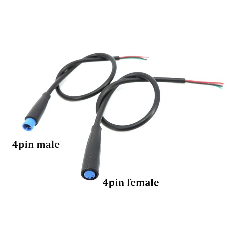 M6 Signal Line 4Pin Signal Connector Cable Male Female Waterproof Connector Outdoor Ebike Plug Wire Cable