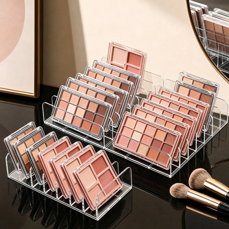 Multi Grid Eye Shadow Tray Storage Box Drawer Partition Box Desktop Powder Blusher Display Box Desktop Divided Storage Rack