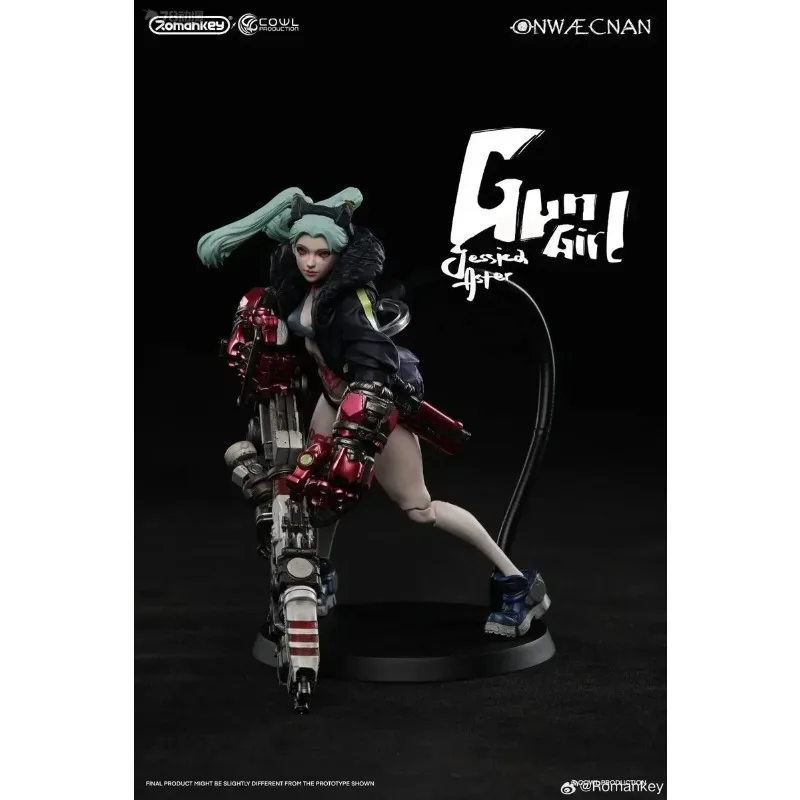 

В наличии: Коллекционная фигурка Cyberpunk Rebecca Repair ver.Romankey X COWL ONWAECNAN GUN GIRL JESSICAASTER, масштаб 1/12, модель-игрушка