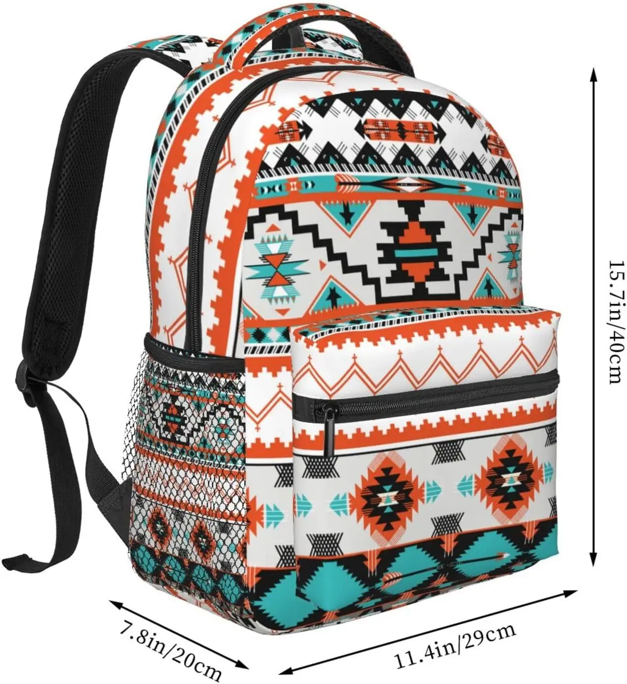 Western Tribal Backpack For School Laptop Bags Bookbag Big Casual Daypack For Student Girls Boys Kids Teens Travel Sports Work