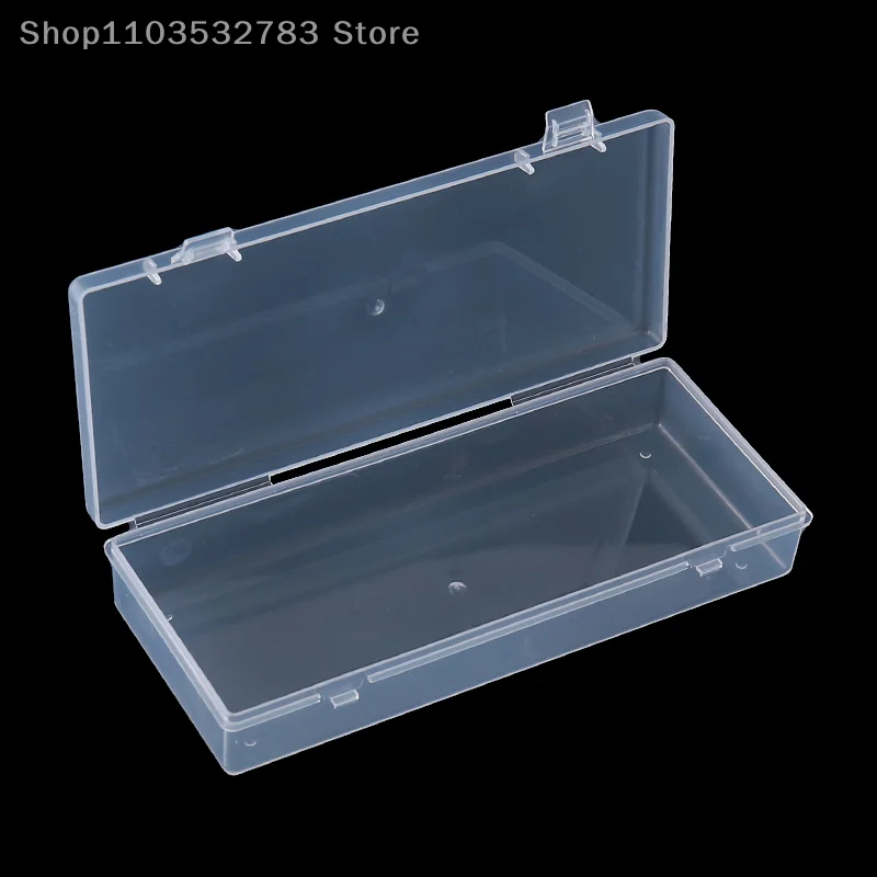 Transparent Plastic Box Rectangular Translucent Packing Box Storage Organizer Case Dustproof Durable Strong Jewelry Container