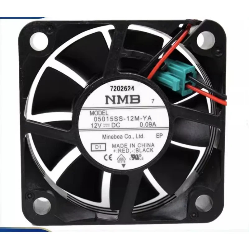 NMB 05015SS-12M-YA DC 12V 0.09A 50x50x15mm 2-Wire Server Cooling Fan